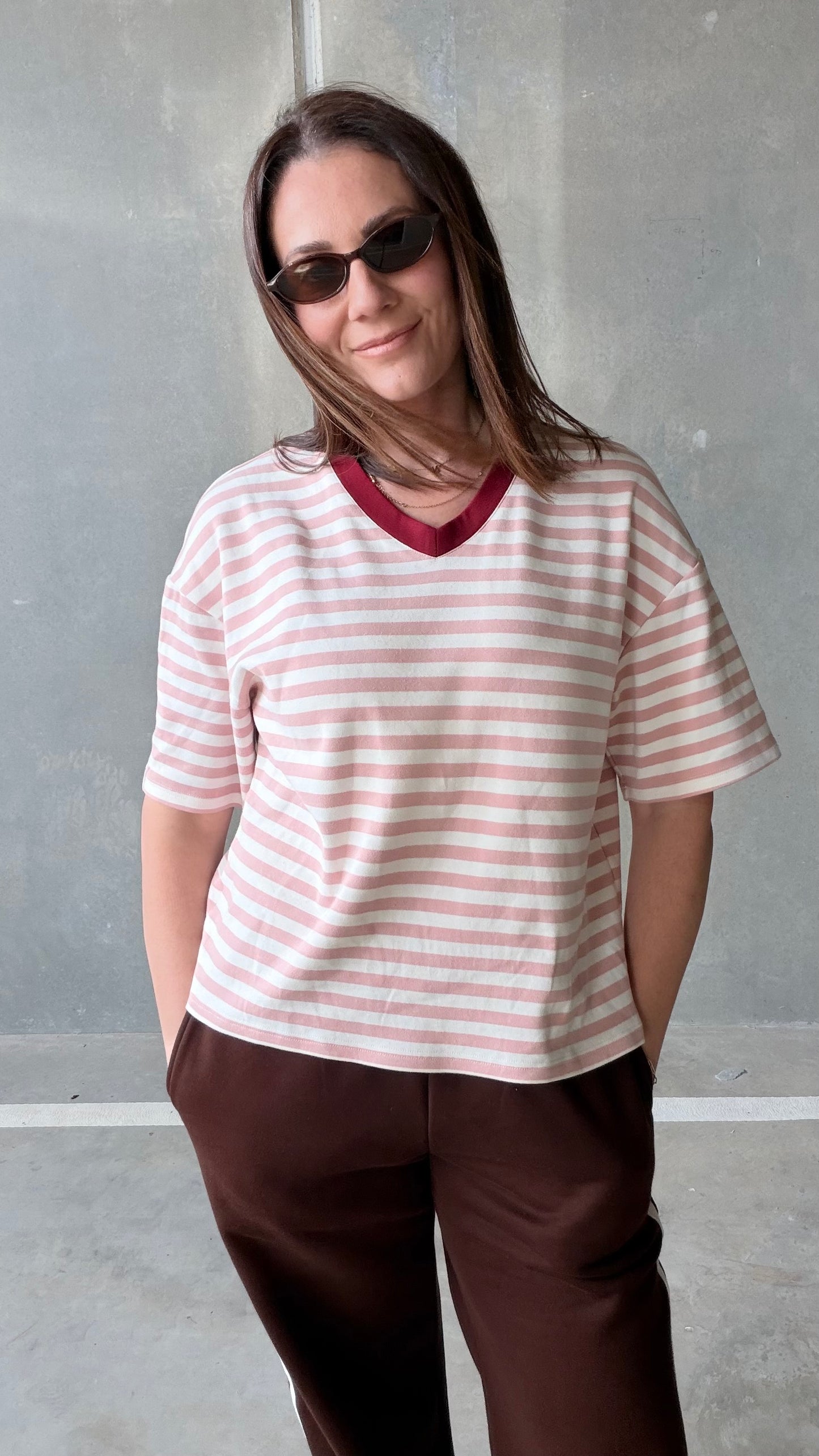 Pink Stripe Tee