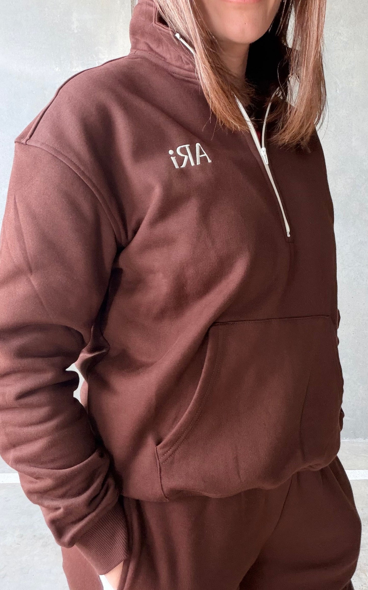 Chocolate Fleece ¼ Zip
