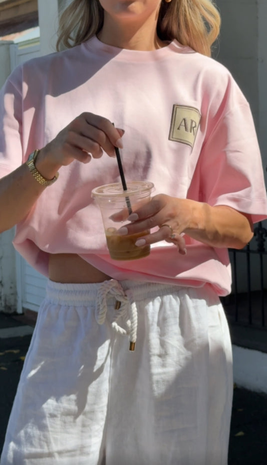 Marshmallow Patch tee