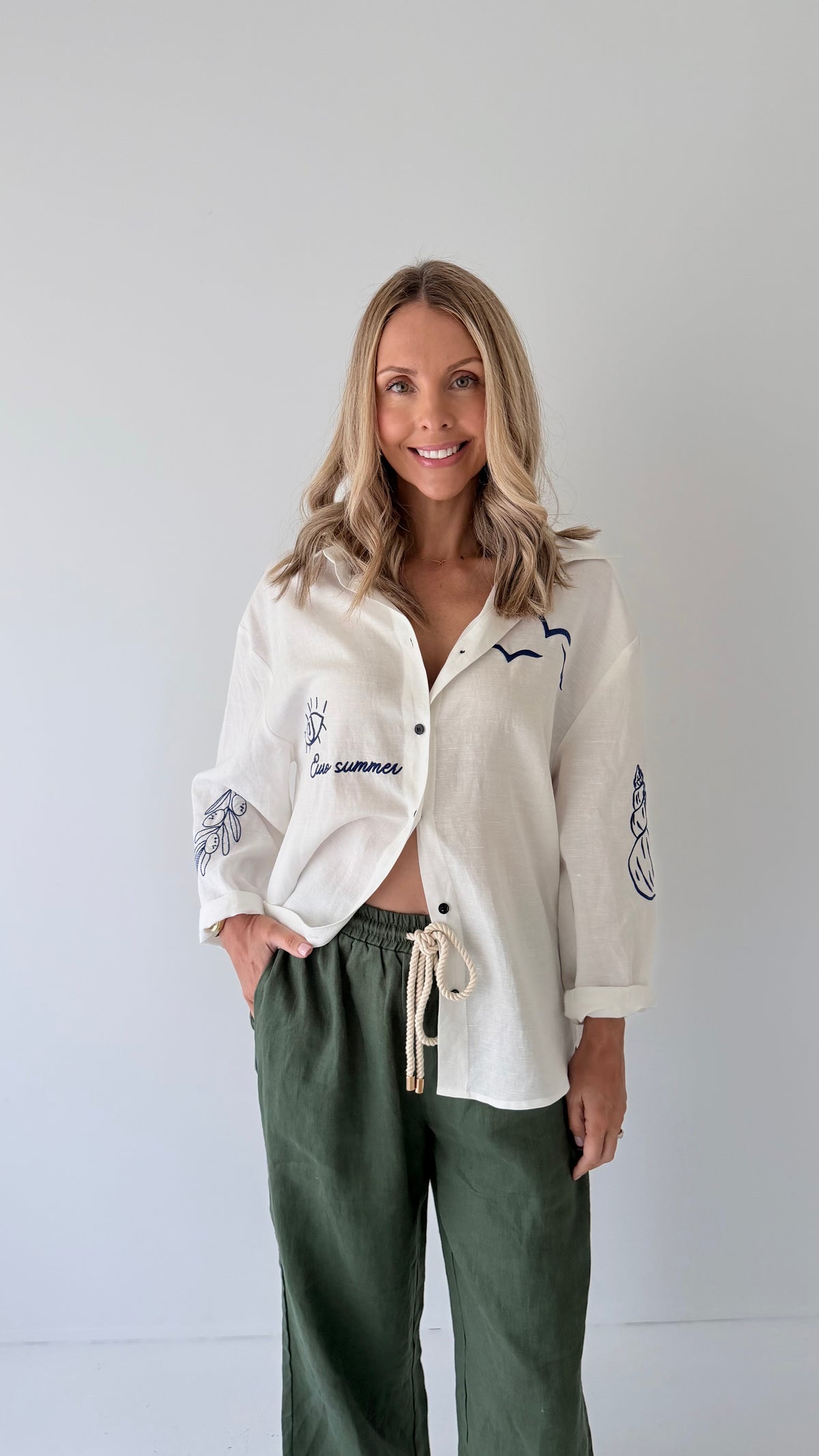 Santorini Linen Shirt