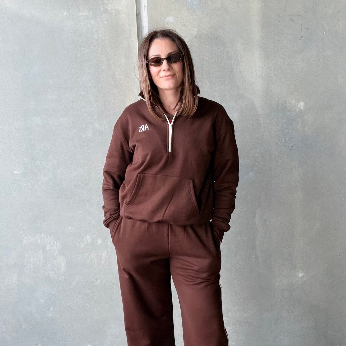 Chocolate Fleece ¼ Zip