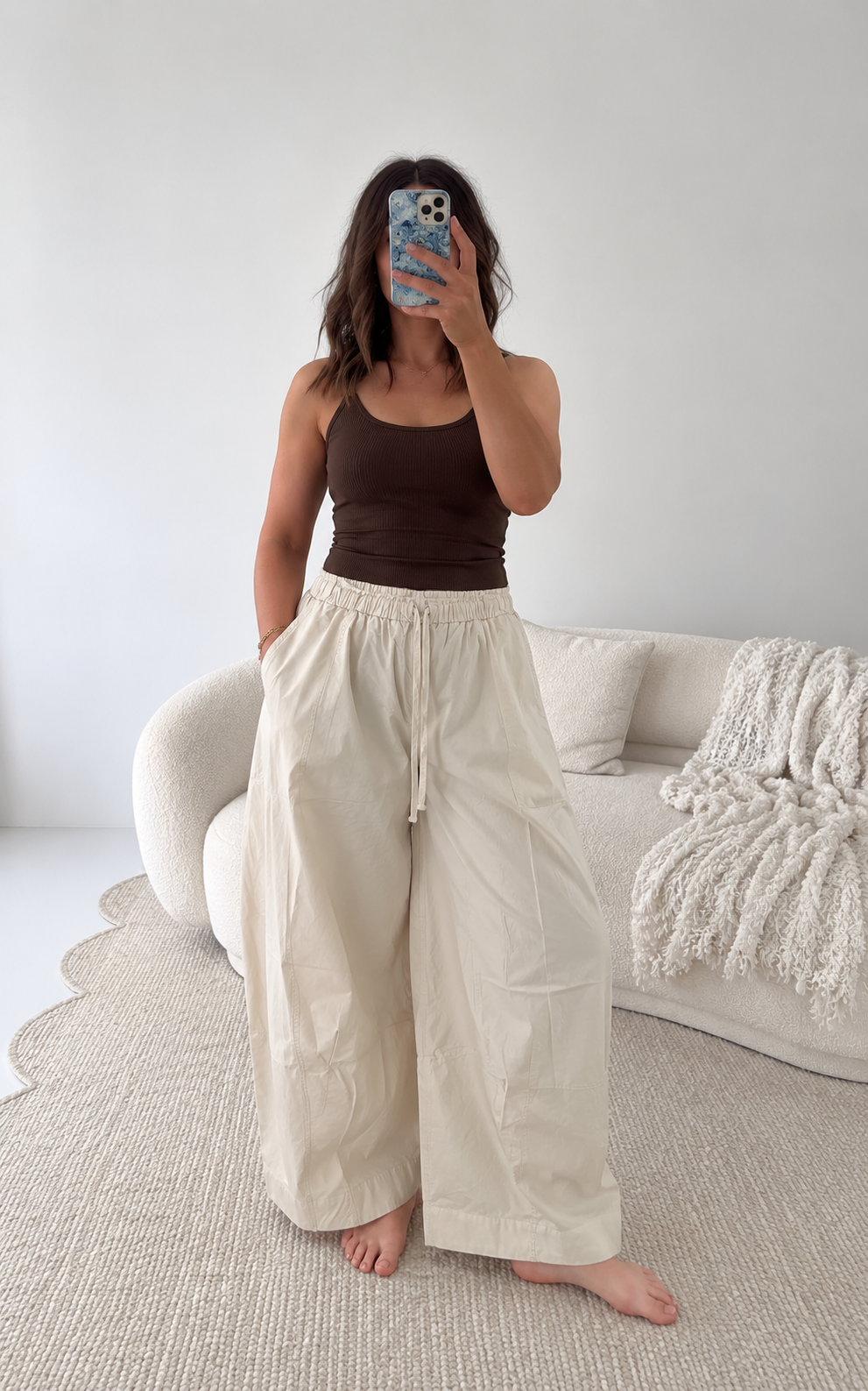 Balloon Barrel Leg Pants