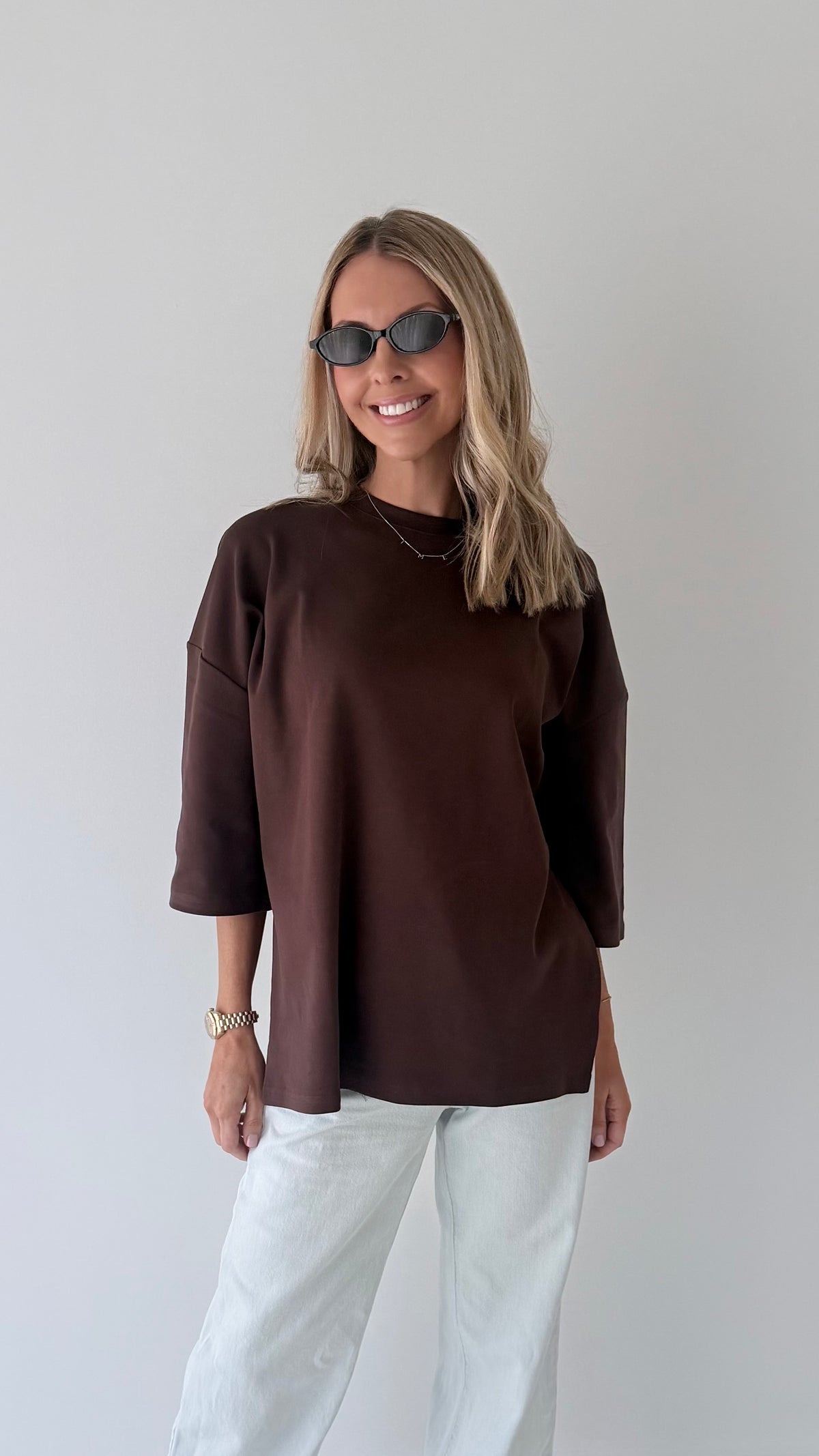 Off-Duty Tee - Choc