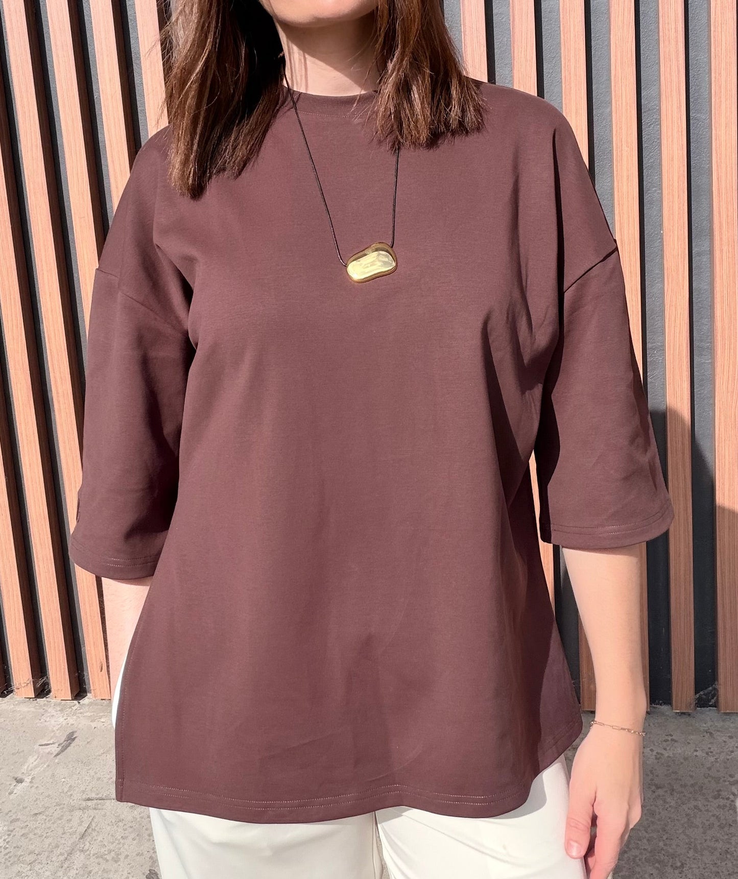 Off-Duty Tee - Choc