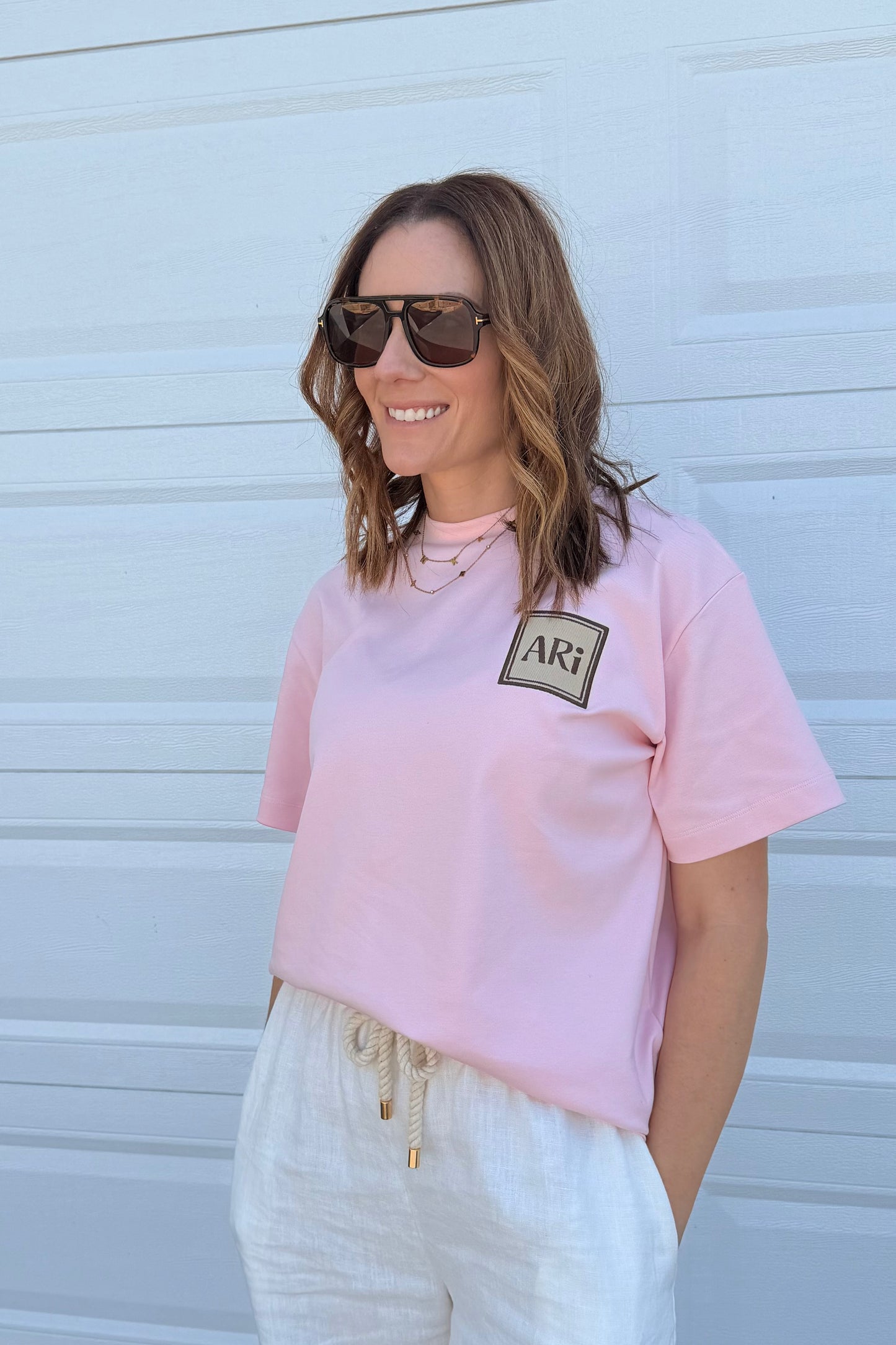 Marshmallow Patch tee