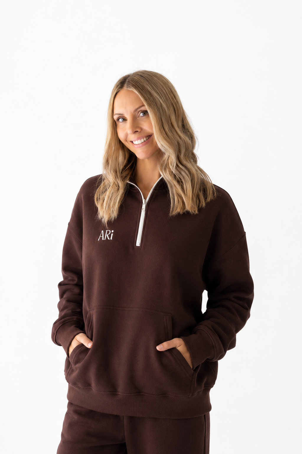 Chocolate Fleece ¼ Zip