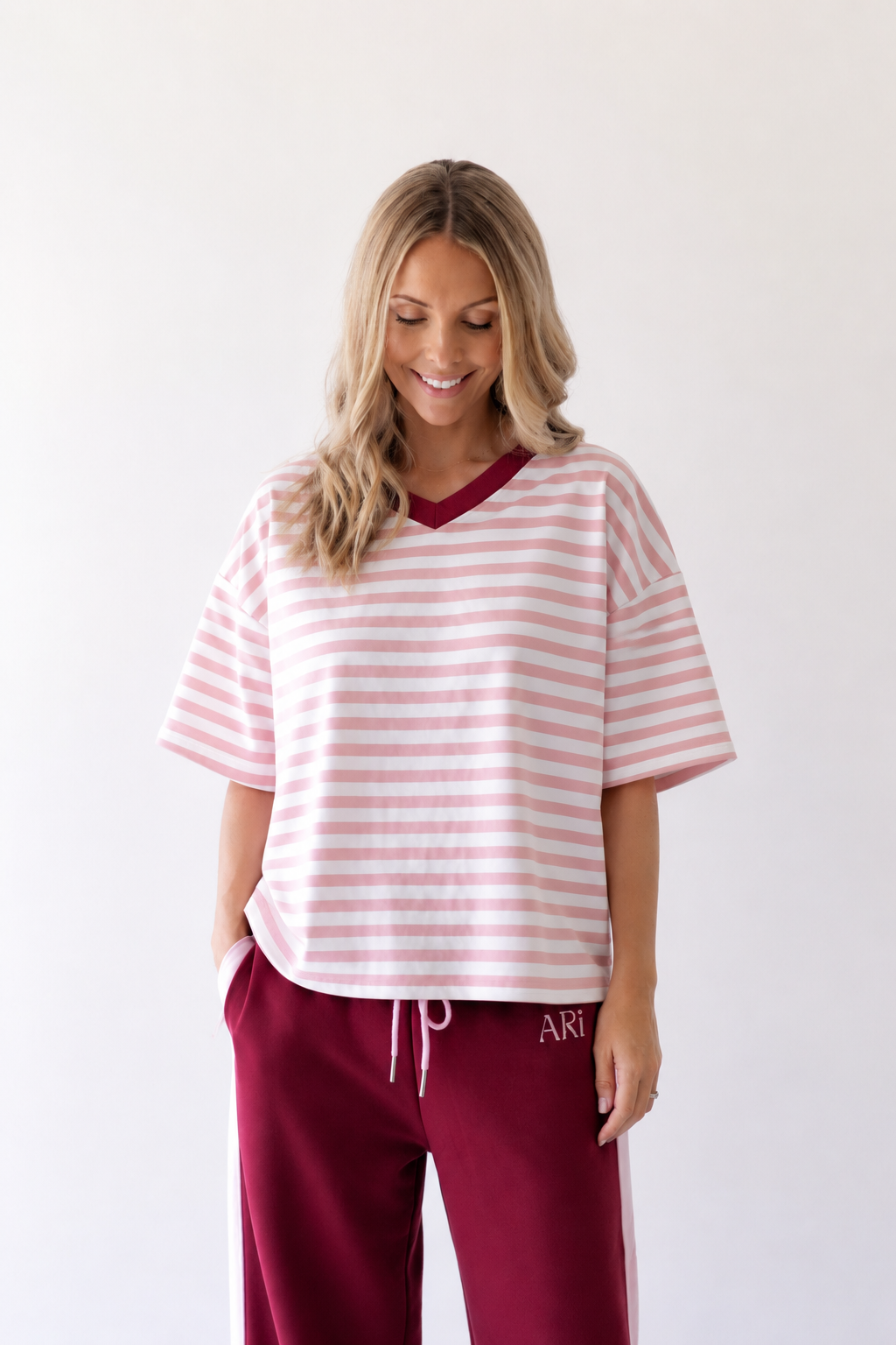 Pink Stripe Tee