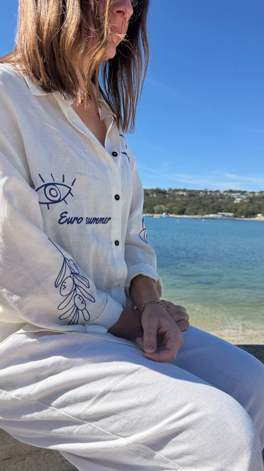Santorini Linen Shirt